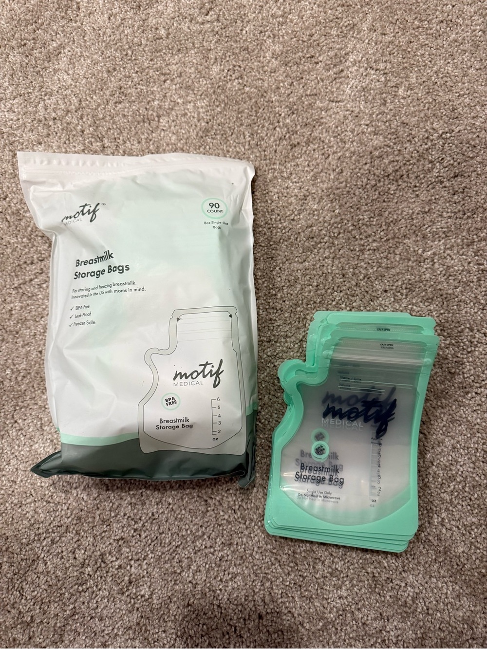 Motif Medical Breast Milk Storage Bags